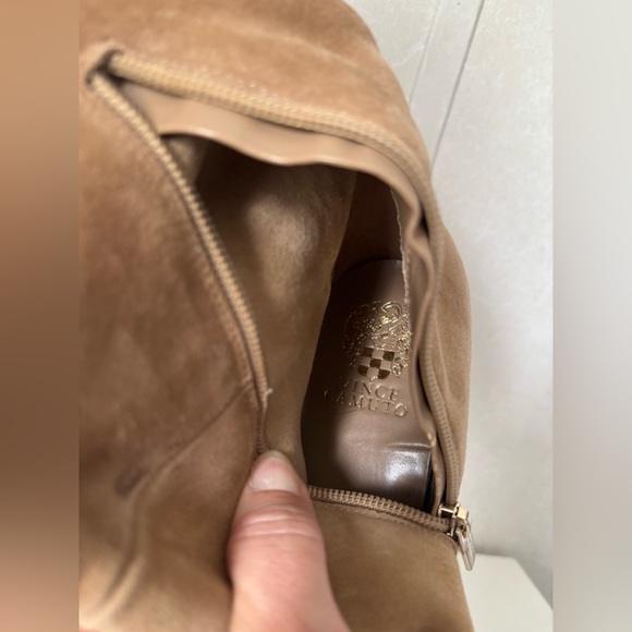Vince Camuto Sonbela Mid Calf Tan Suede Pointed Toe Slouchy Boots - Size 11m - Picture 9 of 9